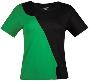 تی شرت ورزشی زنانه کوتون-KOTON ویسکوز - رنگ مشکی و سبز - 8KAK12334YK