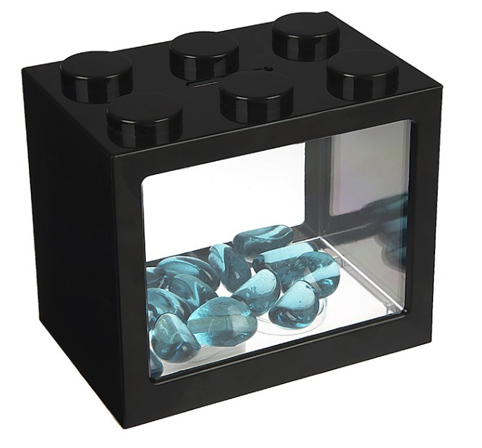 آکواریوم -پایدار زیما آب شیرین-مدل لگو - 1 لیتری