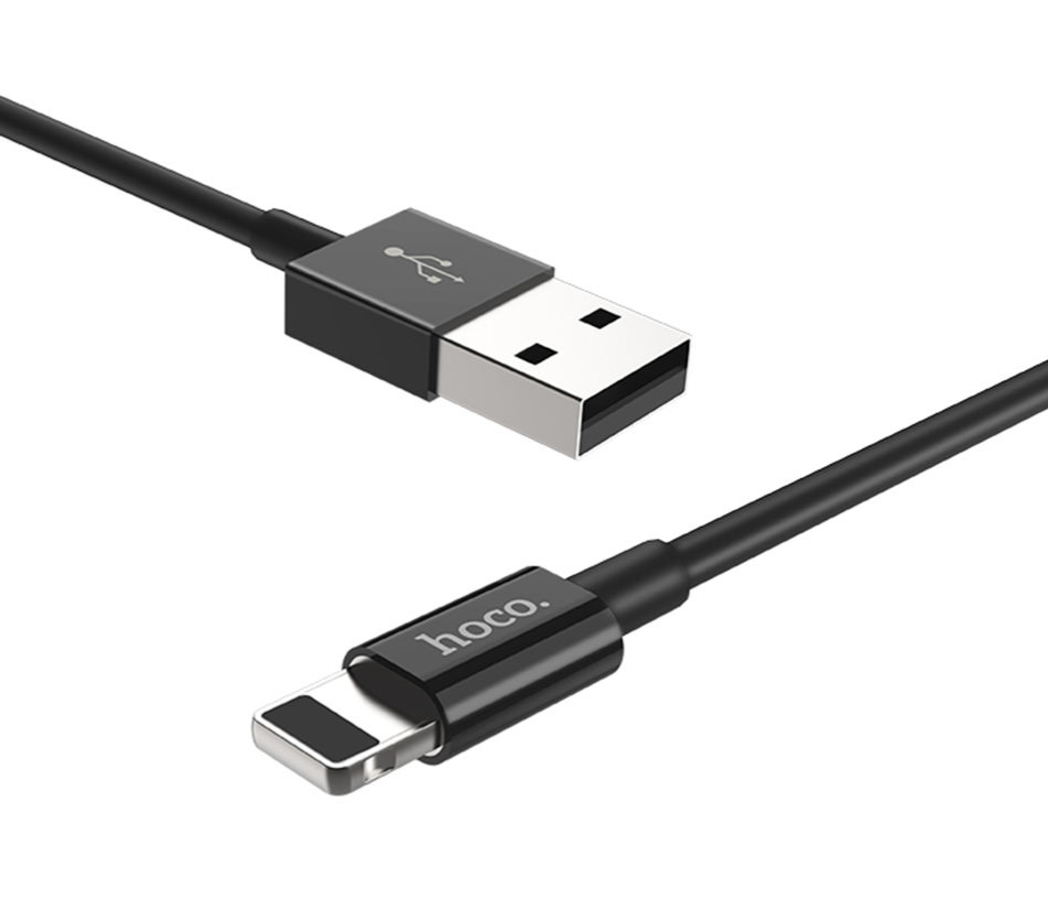 کابل -مبدل -رابط--تبدیل پورت ها -HOCO کابل تبدیل USBبه لایتنینگ مدل X23 طول 1متر-برای اپل آیفون و آیپد