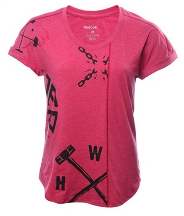 تی شرت ورزشی زنانه ریباک-Reebok یقه گرد SpeedWick - رنگ صورتی - BK1926