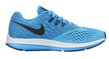 عکس کفش ورزشی زنانه - NIKE / نایک دویدن بندیZoom Winflo 4 -رنگ آبی -University Blue 