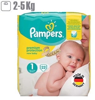 پوشک نوزاد و بچه پمپرز-Pampers Premium سايز 1 بسته 22 عددي