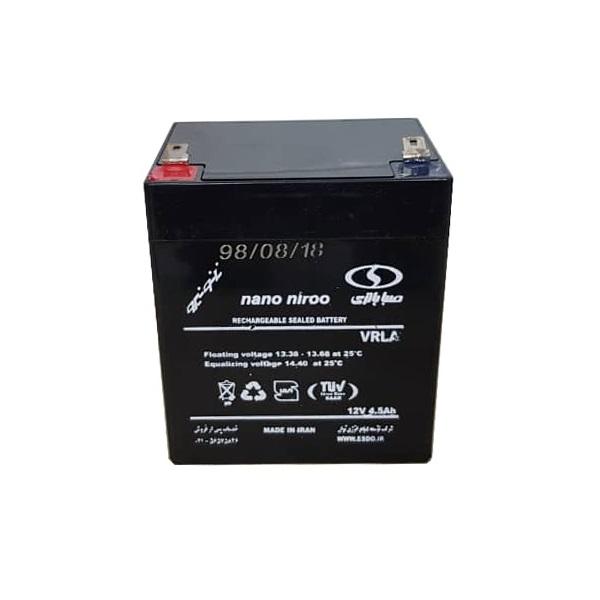 باطری یوپی اس UPS_Battery saba battery-صبا باتری باتری یو پی اس 12 ولت 4.5 آمپر  مدل SB