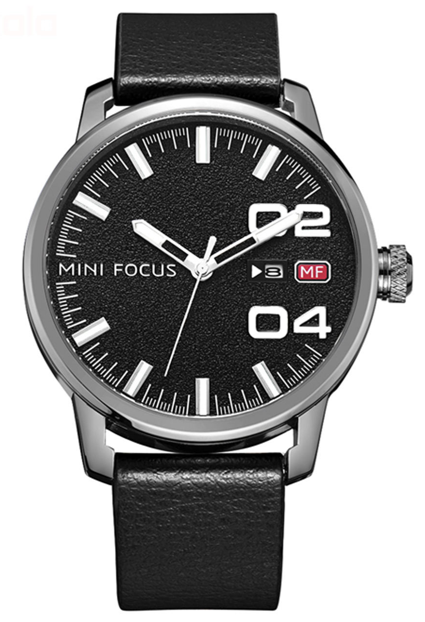 ساعت مچی مردانه مینی فوکوس-Mini focus ساعت مچی عقربه ای مردانه mf0022g.01- صفحه مشکی با بدنه نوک‌مدادی