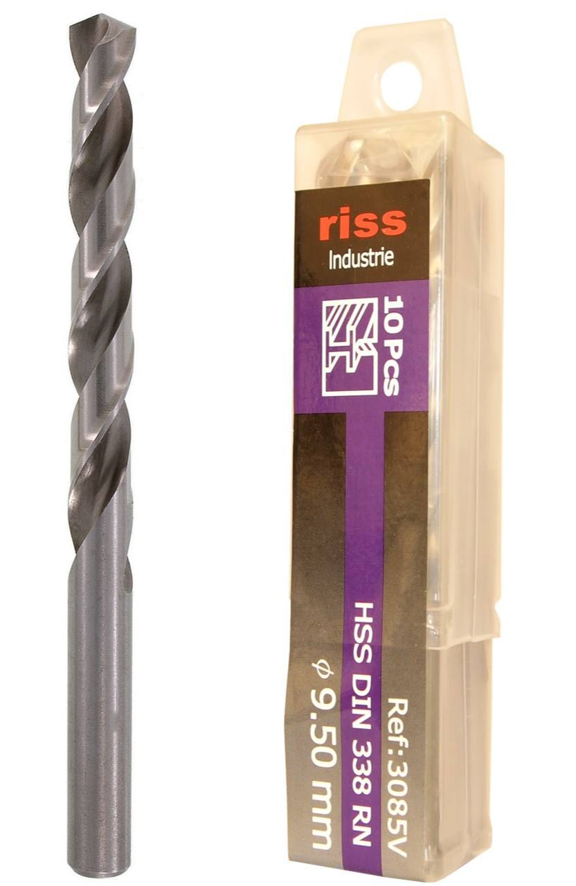 مته  ریس-Riss مته فلز مدل 3085V000950 سایز 9.5 میلی متر بسته 10 عددی