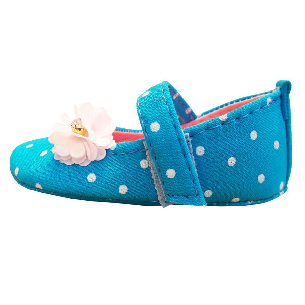 کفش و پاپوش نوزاد برند نامشخص-- پاپوش نوزادی مدل Zh 7 - آبی - خالخالی