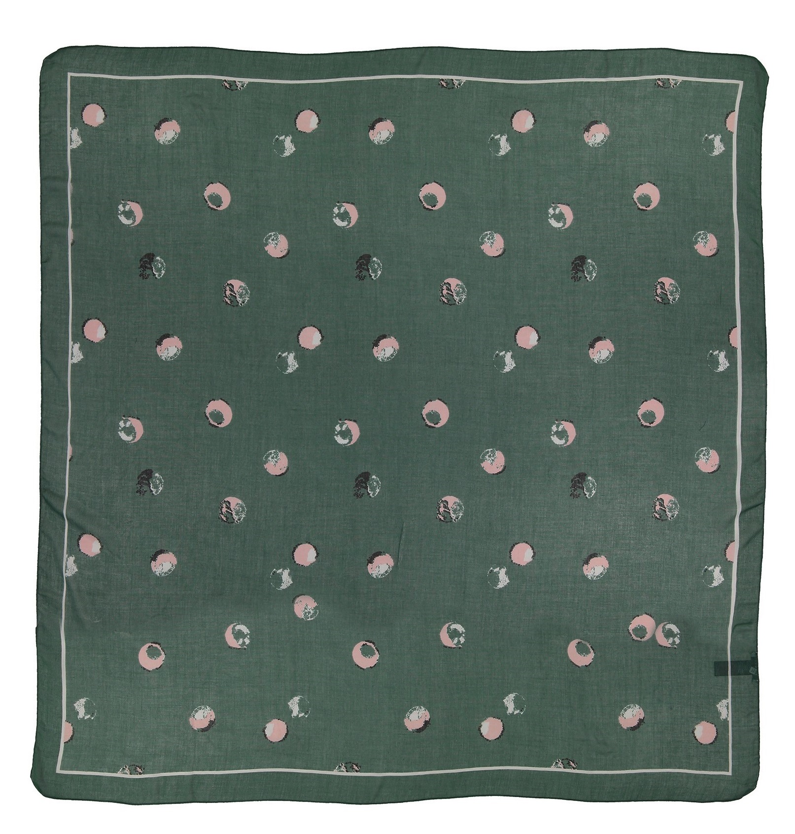 شال و روسری پیسز-Pieces  شال طرح دار-رنگ سبز-Green