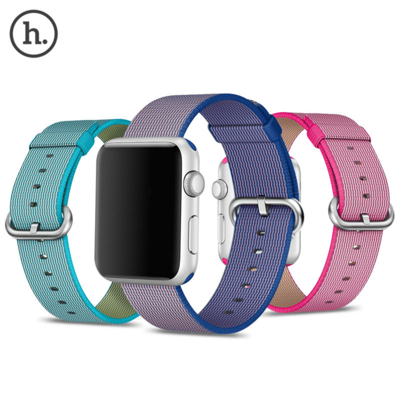 عکس بند ساعت هوشمند - اسمارت واچ - HOCO /  Woven Nylon Band Apple Watch-38 mm
