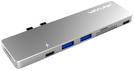 هاب یو اس بی  - USB HUB واو لینک-Wavlink  WL-UHP3405M - THUNDERBOLT 3 USB-C DOCK For Apple MAC BOOK PRO