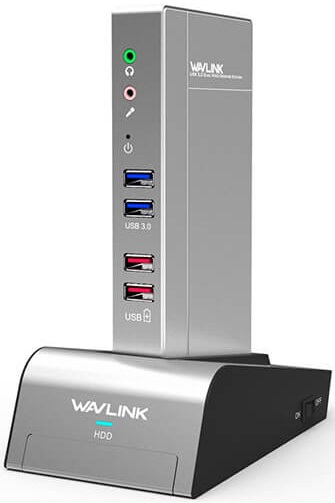 هاب یو اس بی  - USB HUB واو لینک-Wavlink  WL-UG39DK2 Universal Docking Station HUB