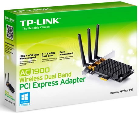 كارت شبكه-LAN-WAN  -TP-LINK Archer T9E - AC1900 Wireless Dual Band PCI Express Adapter