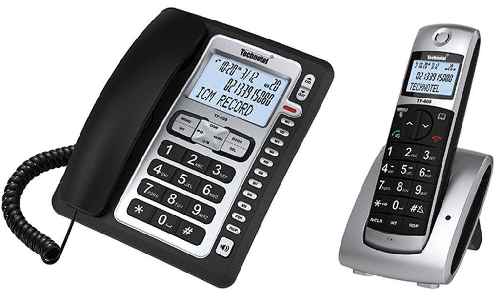 دستگاه تلفن رومیزی/اداری technotel-تکنوتل مدل TF-608 