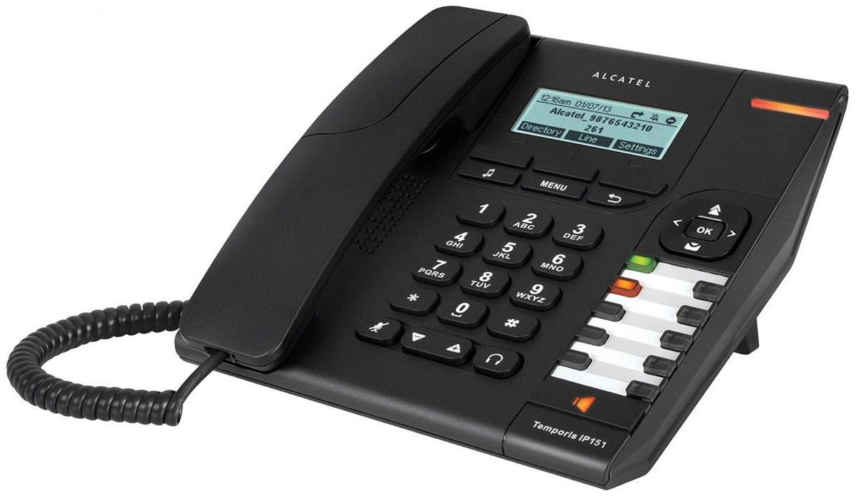عکس گوشی تلفن ویپ -Phone voIP - Alcatel / آلکاتل مدل 151 