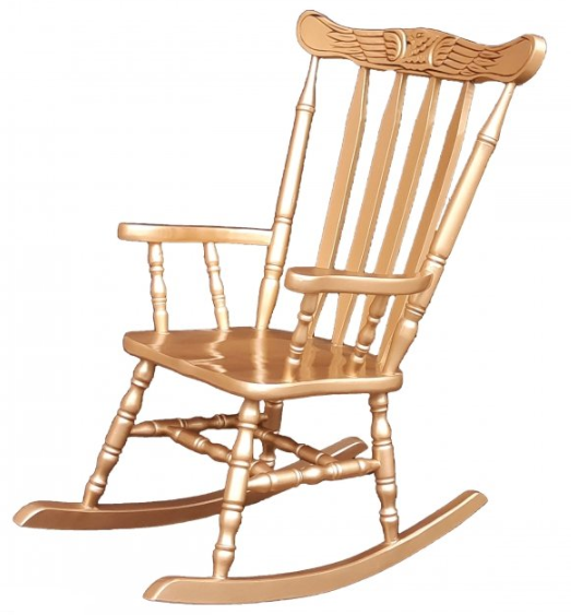 صندلی  راحتی - راکینگ AMAZON CHOOB -WOOD- آمازون چوب صندلی راک مدل توسکا تاج عقابی