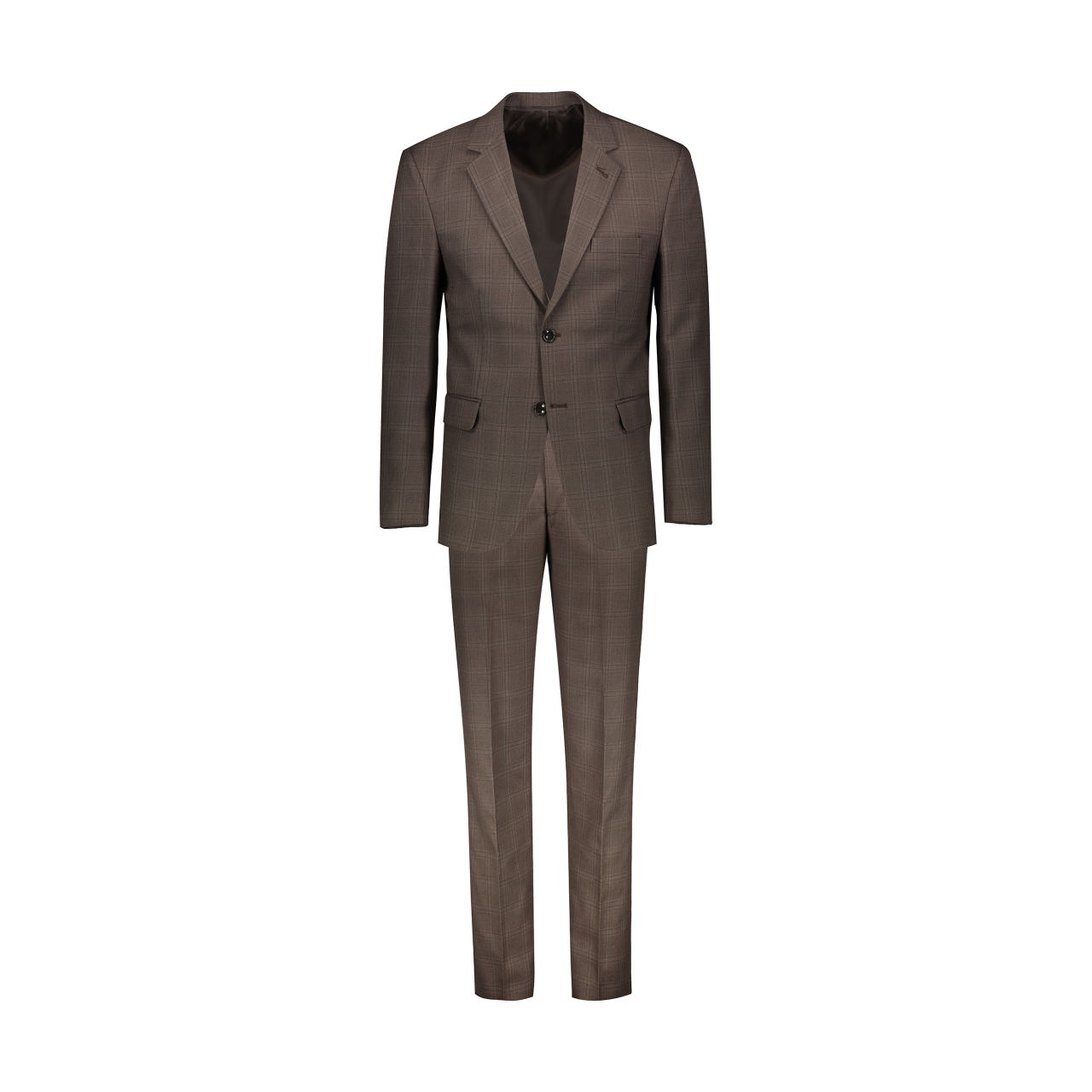 کت و شلوار مردانه -لباس مردانه - کت و شلوار مردانه مدل N1401 - قهوه ای