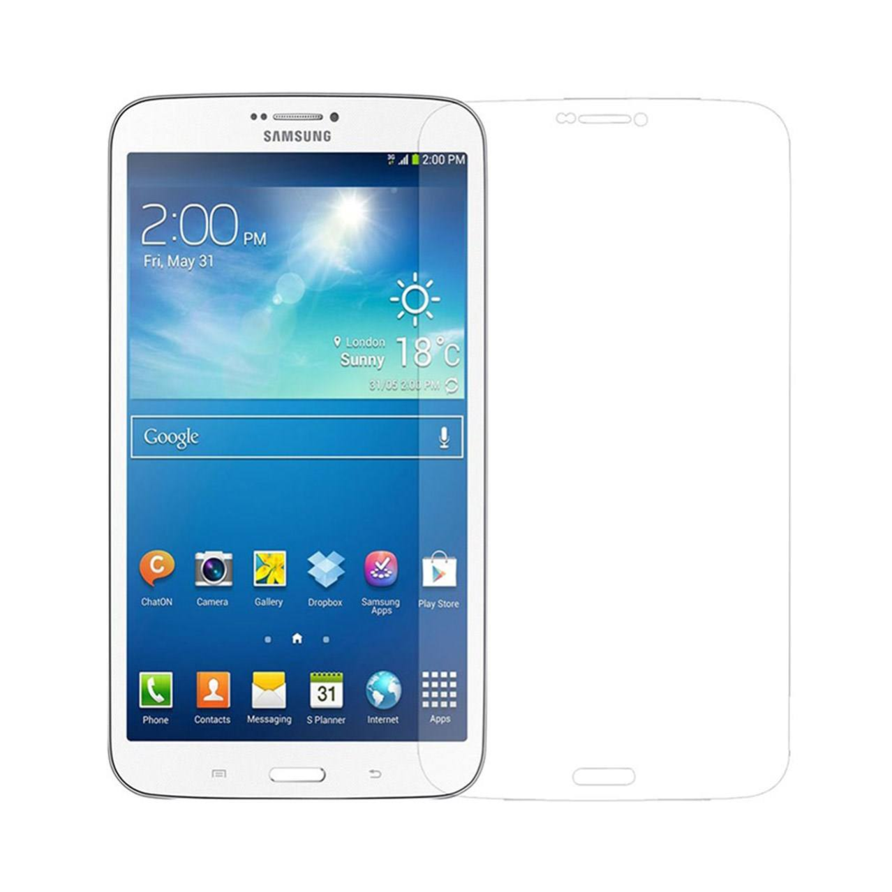محافظ صفحه نمایش تبلت برند نامشخص-- محافظ صفحه شیشه ای تمپرد برای تبلت سامسونگ Galaxy Tab 3 8.0