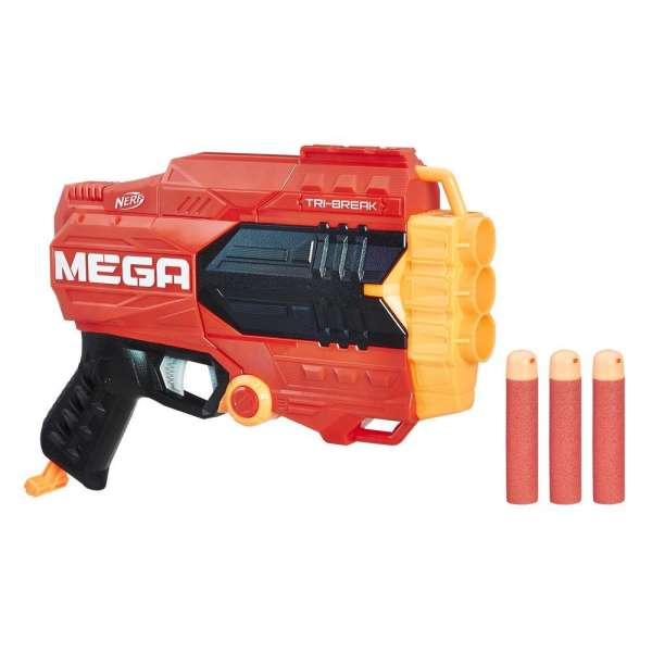 تفنگ اسباب بازی برند نامشخص-- تفنگ بازی نرف مدل Mega Tri Break E0103