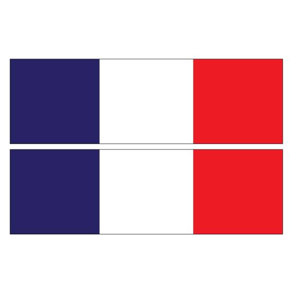 استیکر تزیینی ماشین - خودرو برند نامشخص-- استیکر رکاب خودرو طرح پرچم فرانسه