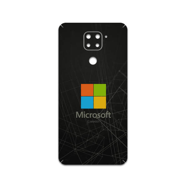 استیکر موبایل-برپوش ماهوت-mahoot برچسب پوششی مدل Mcrsft برای گوشی موبایل شیائومی Redmi Note 9