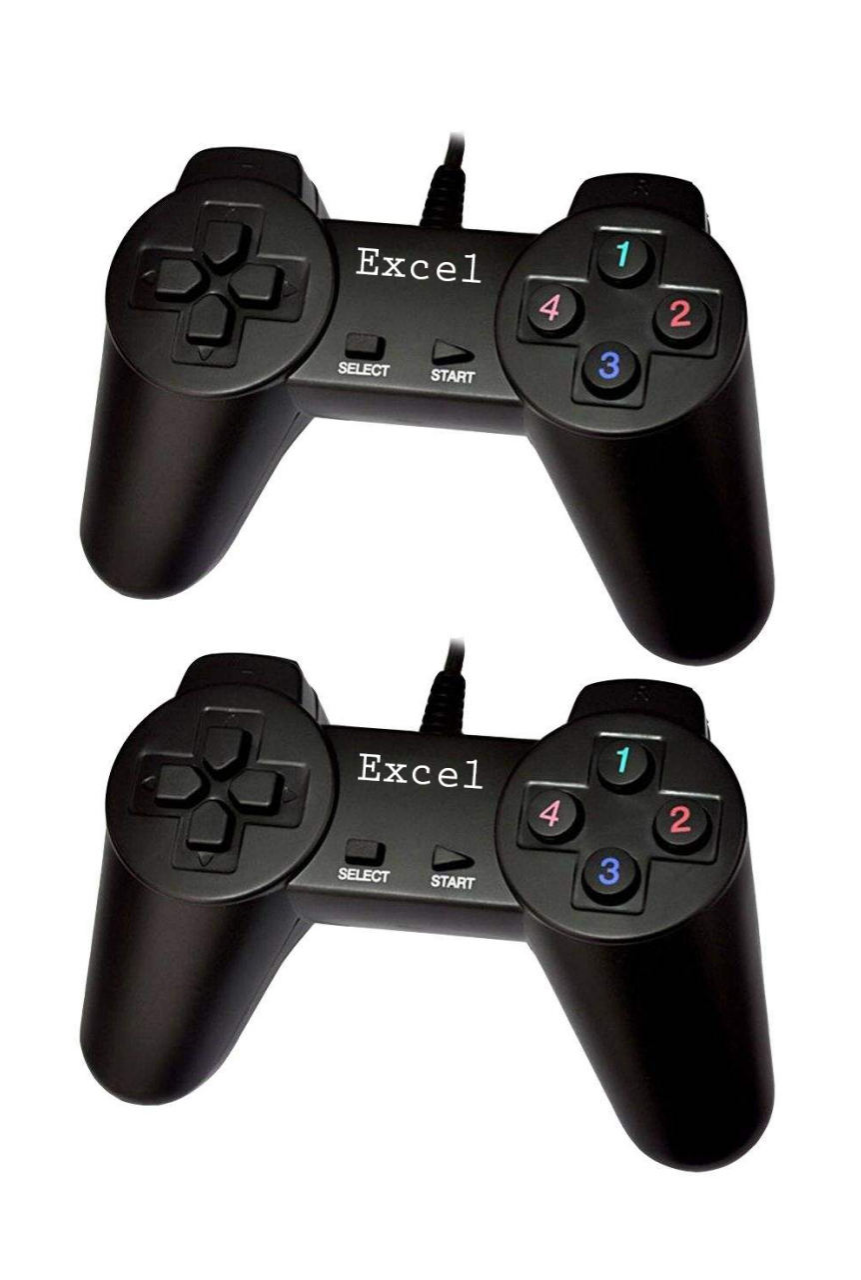 دسته بازی - Game Pad برند نامشخص-- دسته بازی اکسل-excel مدل X-201 بسته 2 عددی