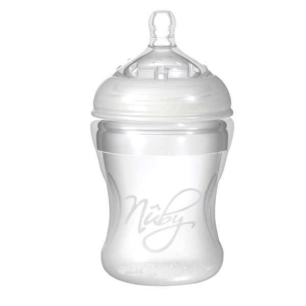شیشه شیر نوزاد-کودک برند نامشخص-- شیشه شیر سیلیکونی نوبی مدل NT67017 ظرفیت 210 میلی لیتر