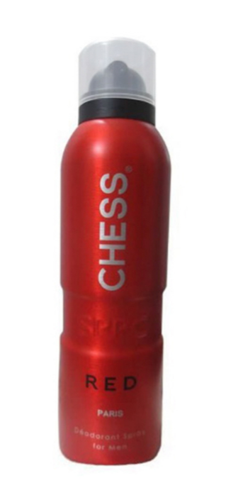 مام و اسپری پاریس بلو-Paris Bleu اسپری دئودورانت مردانه مدل Chess Red حجم 200 میلی لیتر