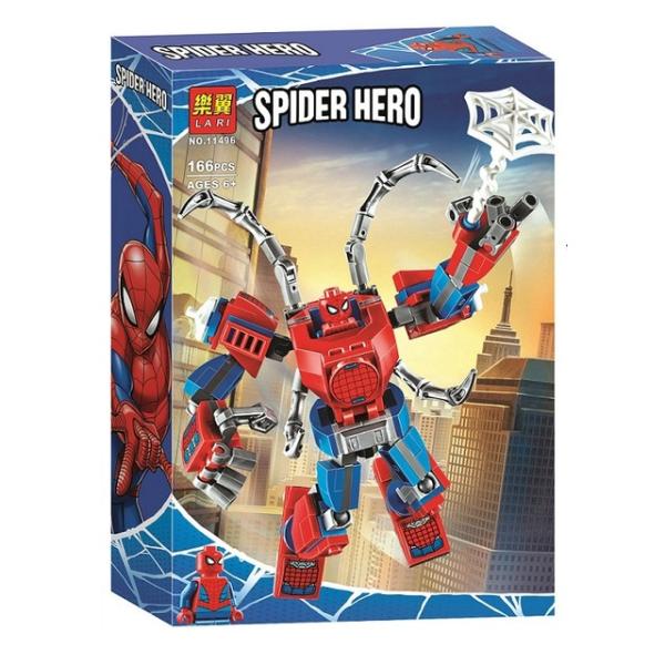 اسباب بازی ساختنی برند نامشخص-- ساختنی لاری مدل Spider Hero کد 11496