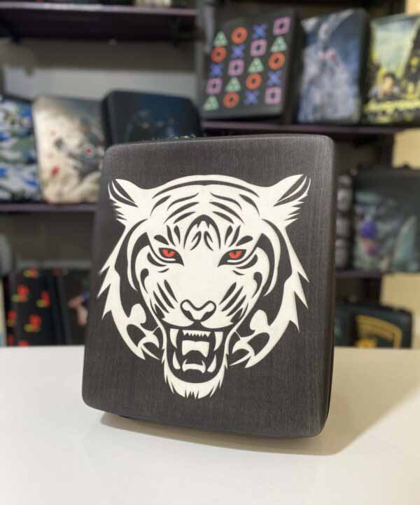 کیف مخصوص حمل کنسول بازی برند نامشخص-- کیف ضدضربه – طرحHard Case White Tiger-طرح ببر برای پلی استیش-PS4