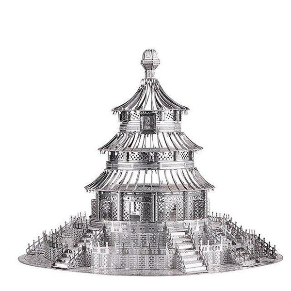  پازل برند نامشخص-- فلزی سه بعدی - طرح معبد - ساختمان و معماری چین و جنوب شرق آسیا