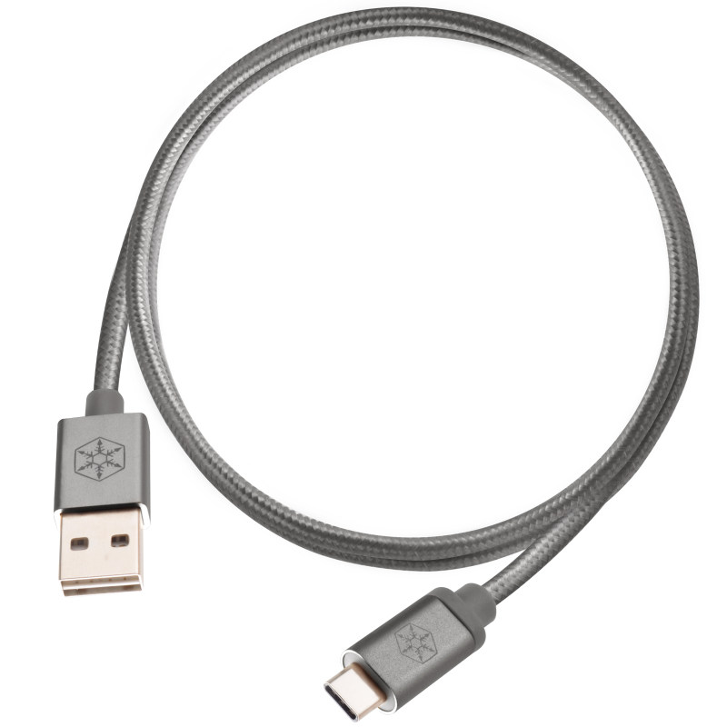 کابل های  صدا و تصویر برند نامشخص-- کابل تبدیل USB به USB-C سیلوراستون مدل CPU04 طول 0.5 متر