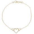  دستبند طلا 18 عیار مدل BC37-طرح قلب فرشته