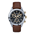  ساعت مچی مردانه مدل TW2R90800 - بند چرم قهوه‌ای با صفحه گرد مشکی