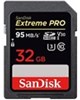  SanDisk 32GB - Extreme Pro V30 Class 10 UHS-I U3 95MBps 633X SDHC