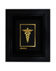  - تابلو طلا کوب زرکات طرح نماد پزشکی و داروسازی مدل F115
