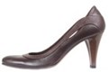  کفش چرم طبیعی زنانه مدل 3-T296134- رنگ قهوه ای سوخته