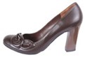  کفش چرم طبیعی زنانه مدل 3-39113- رنگ قهوه ای سوخته