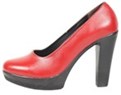  کفش پاشنه دار زنانه چرم طبیعی کد 897R- رنگ قرمز