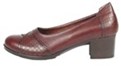  کفش پاشنه دار زنانه چرم طبیعی مدل FS کد 597S- رنگ بنفش تیره