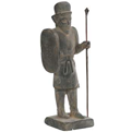 مجسمه تندیس و پیکره شهریار سرباز نیزه دار مادی کدMO2240سایز کوچک