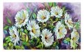  تابلو نقاشی طرح گل های داوودی تکنیک رنگ روغن - کد 100-10