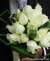  دسته گل عروس رز سفید H 521