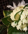  دسته گل عروس رز سفید H 514