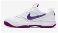 کفش ورزشی زنانه تنیس NIKE COURT LITE-رنگ سفیدبا لگوی بنفش نایکی