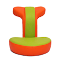  صندلی گیمینگ مدل سبز-نارنجی G010 چرمی