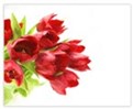  تابلو شاسی مدل Flower کد231سایز 25 × 20سانتی متر-طرح گل قرمز