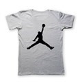  تی شرت به رسم طرح مایکل جردن کد 229 - رنگ خاکستری - بسکتبال