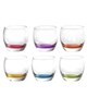  Pasabahce لیوان شیشه ای مدل Barrel کد 98537 ست 6 عددی- ته رنگی