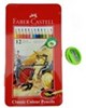  Faber-Castell  مداد رنگی 12 رنگ مدل Classic به همراه تراش -جعبه فلزی