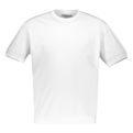  تی شرت نخی یقه گرد مردانه - سفید ساده - آستین کوتاه