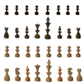  مهره شطرنج مدل W-m1 مجموعه 32 عددی